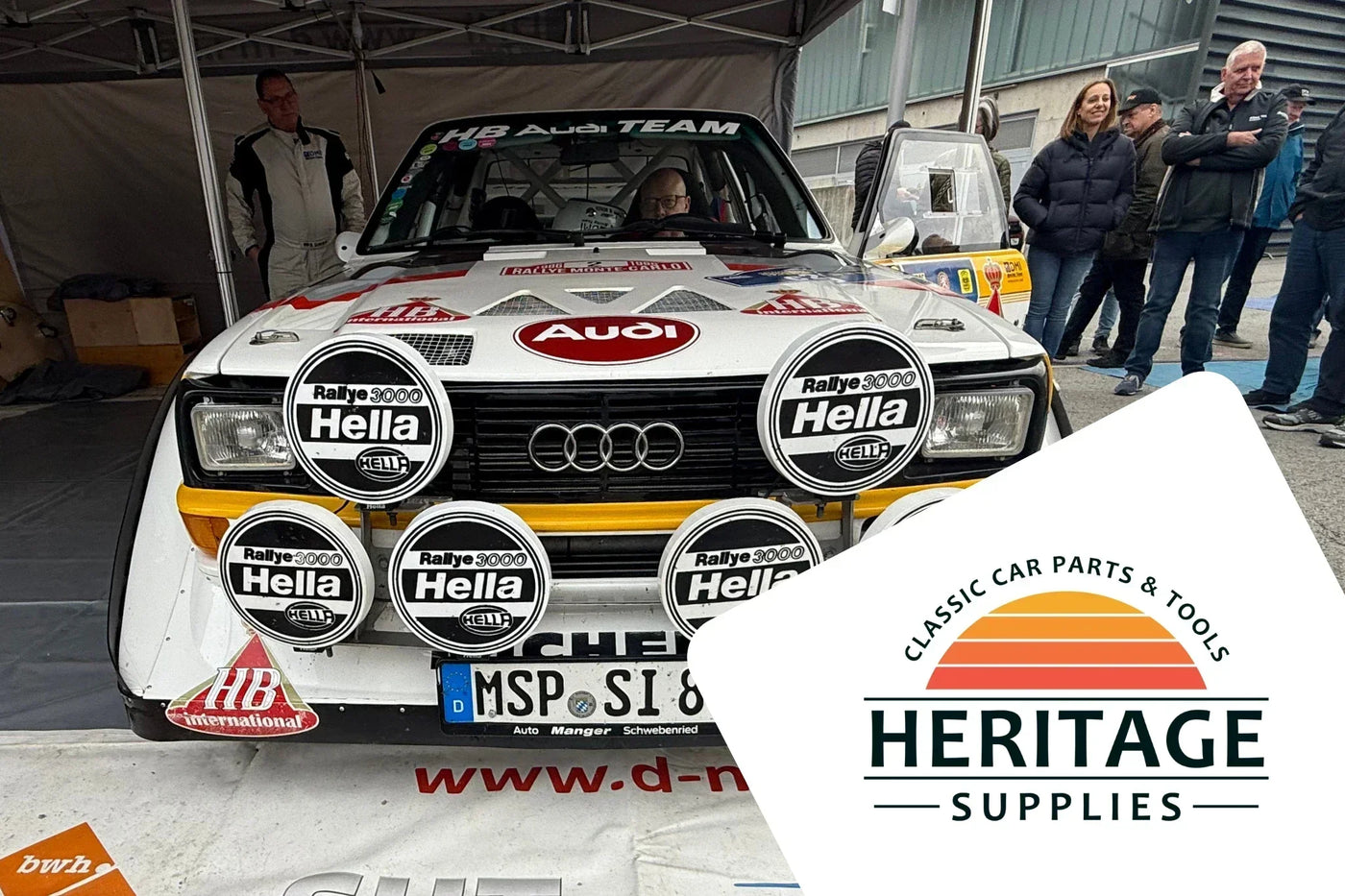 Bild der Front eines Audi Sport quattro