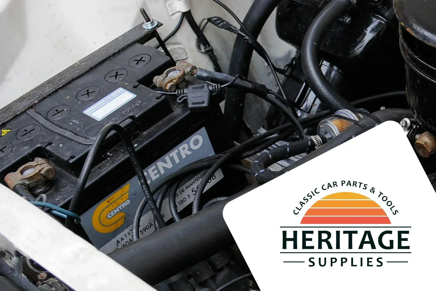 Bild einer "offenen" Blei-Säure-Batterie