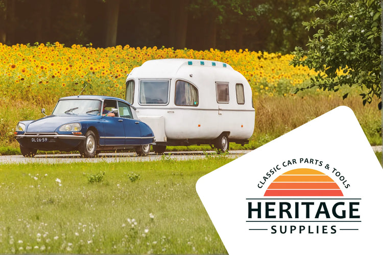 Citroen DS und alter Wohnwagen Titelbild