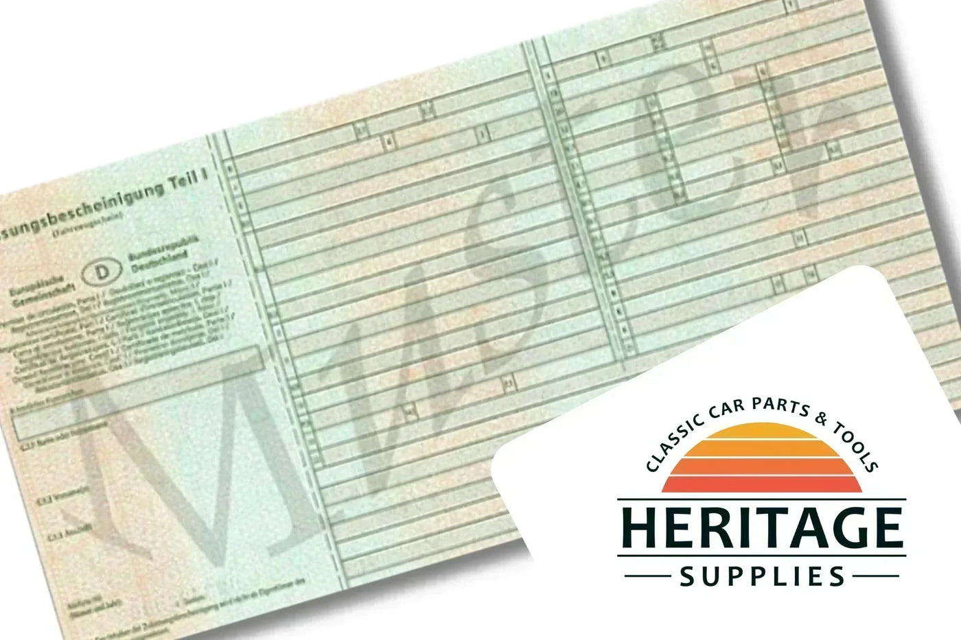 Der Fahrzeugschein (Zulassungsbescheinigung Teil I)