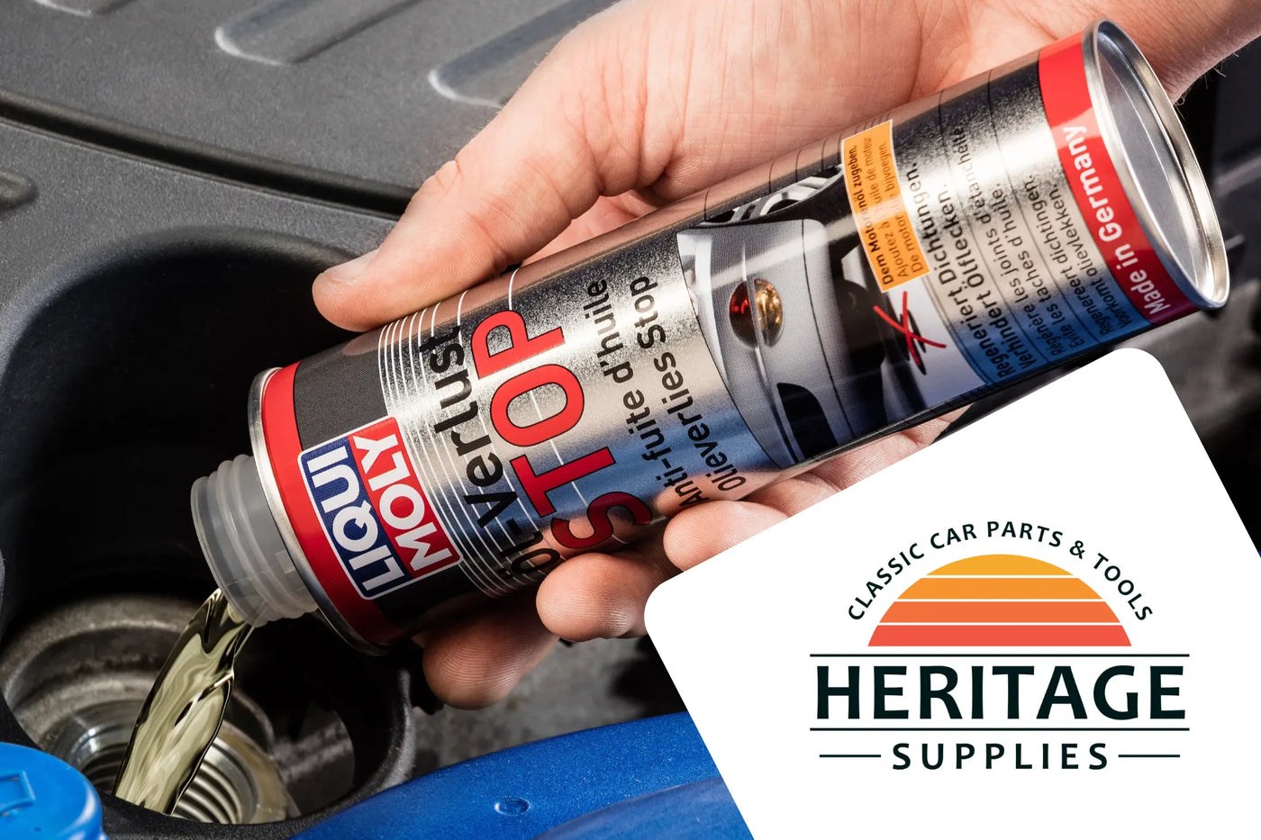 Anwendung des LIQUI MOLY Ölverlust Stop Titelbild