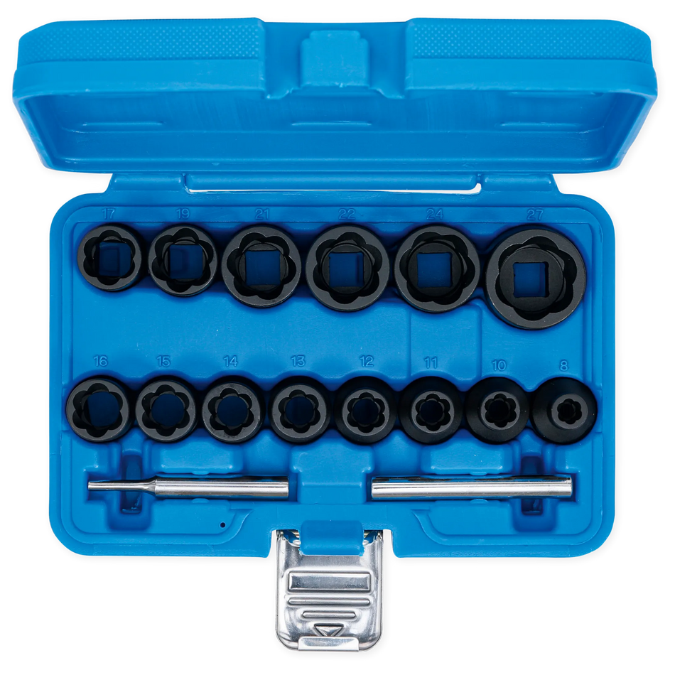 1/2" Ausdreher-Set für beschädigte Schrauben / Muttern