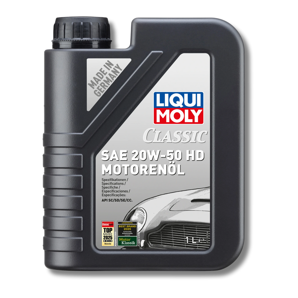 Bild eines 1 Liter-Kanisters Classic Motorenöl SAE 20W-50