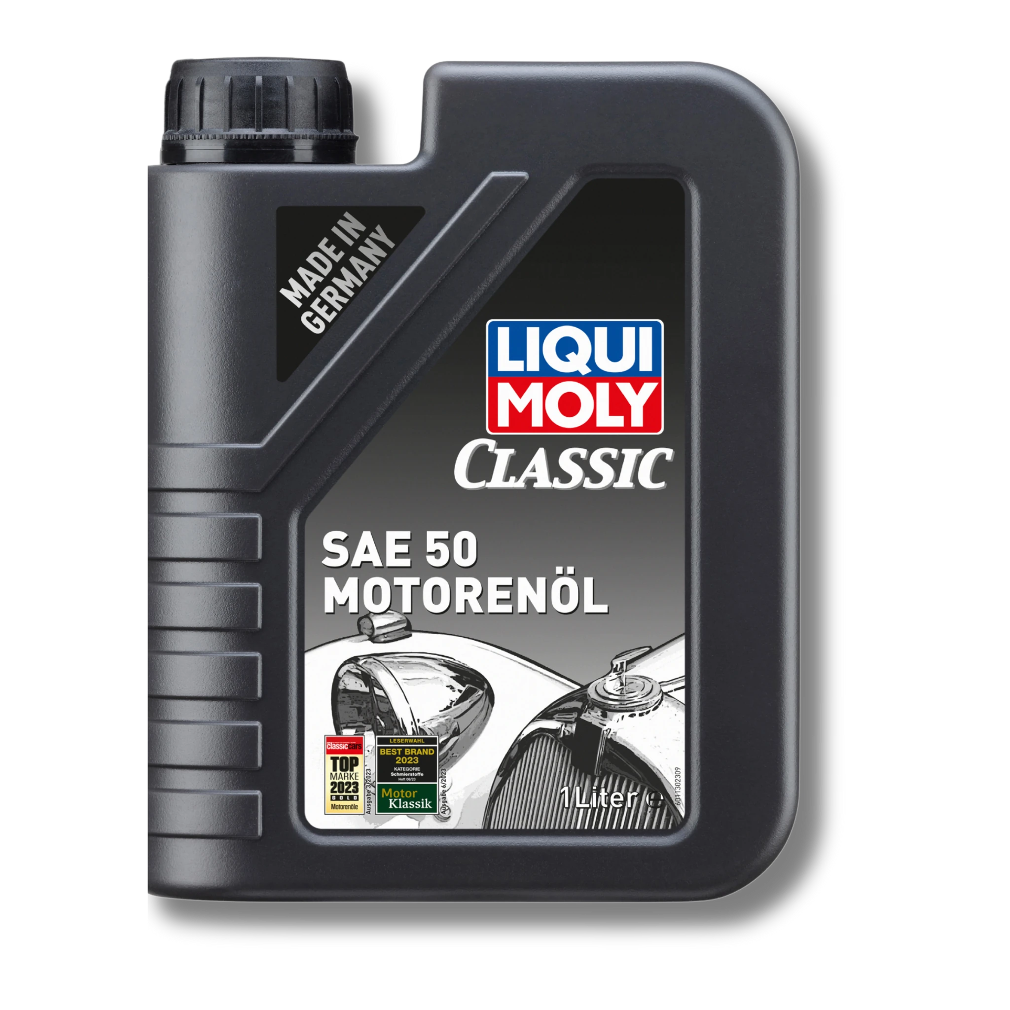 Bild eines 1 Liter-Kanisters Classic Motorenöl SAE 50