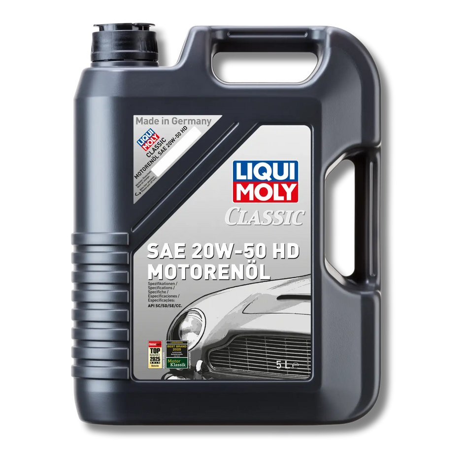 Bild eines 5 Liter-Kanisters Classic Motorenöl SAE 20W-50