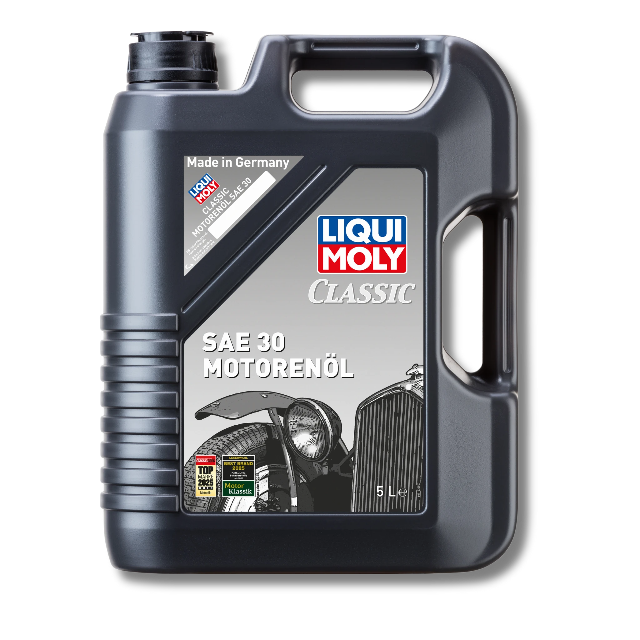 Bild eines 5 Liter-Kanisters Classic Motorenöl SAE 30