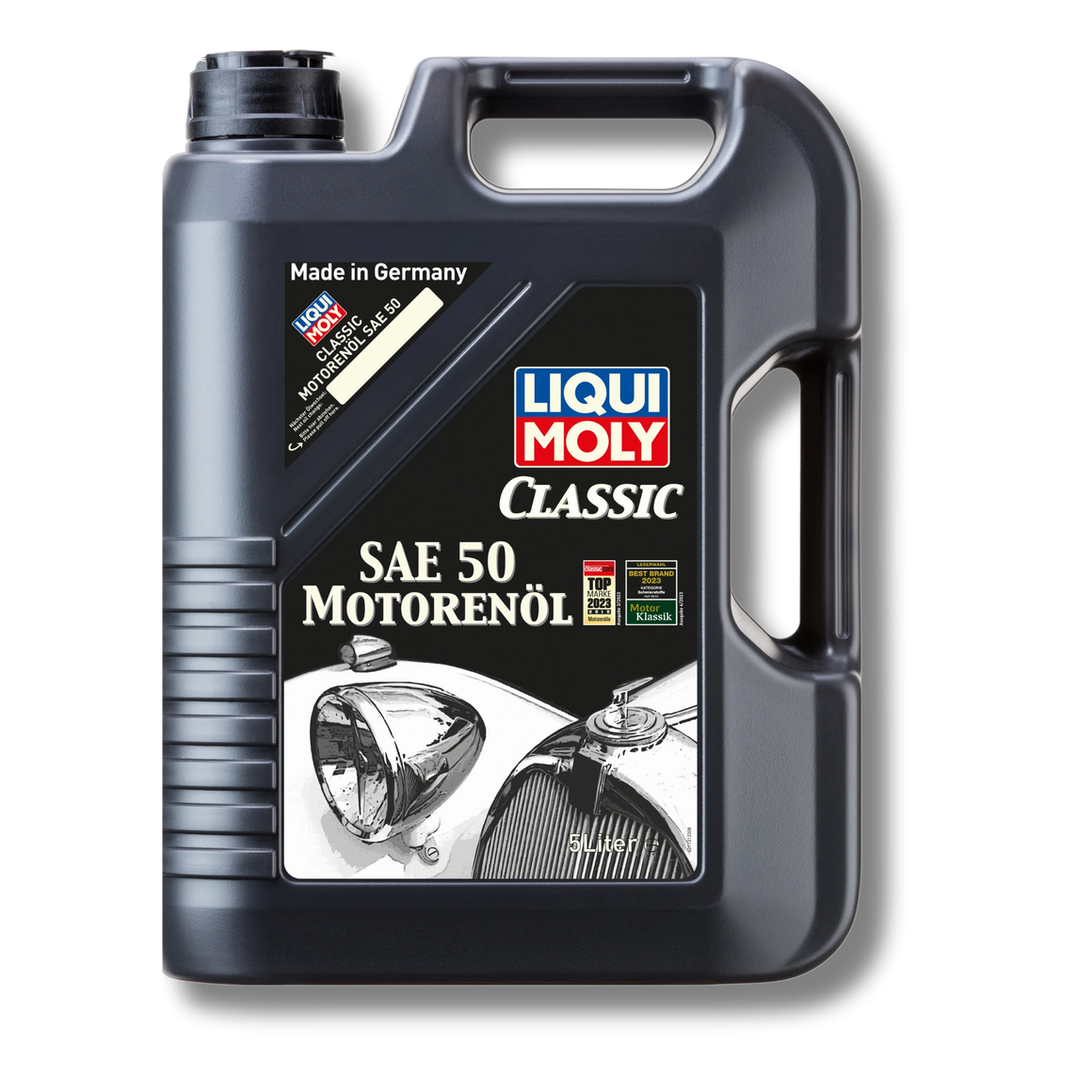 Bild eines 5 Liter-Kanisters Classic Motorenöl SAE 50