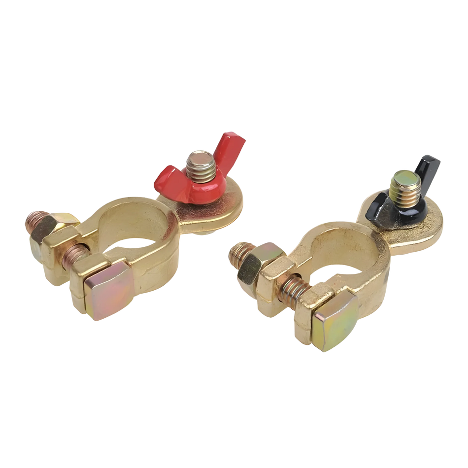 Batteriepolklemmen-Set mit Flügelmuttern