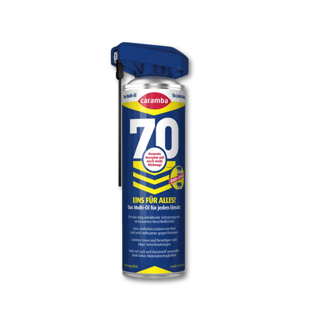 Bild der Frontalansicht einer geschlossenen Dose Caramba 70 in der Größe 500 ml.
