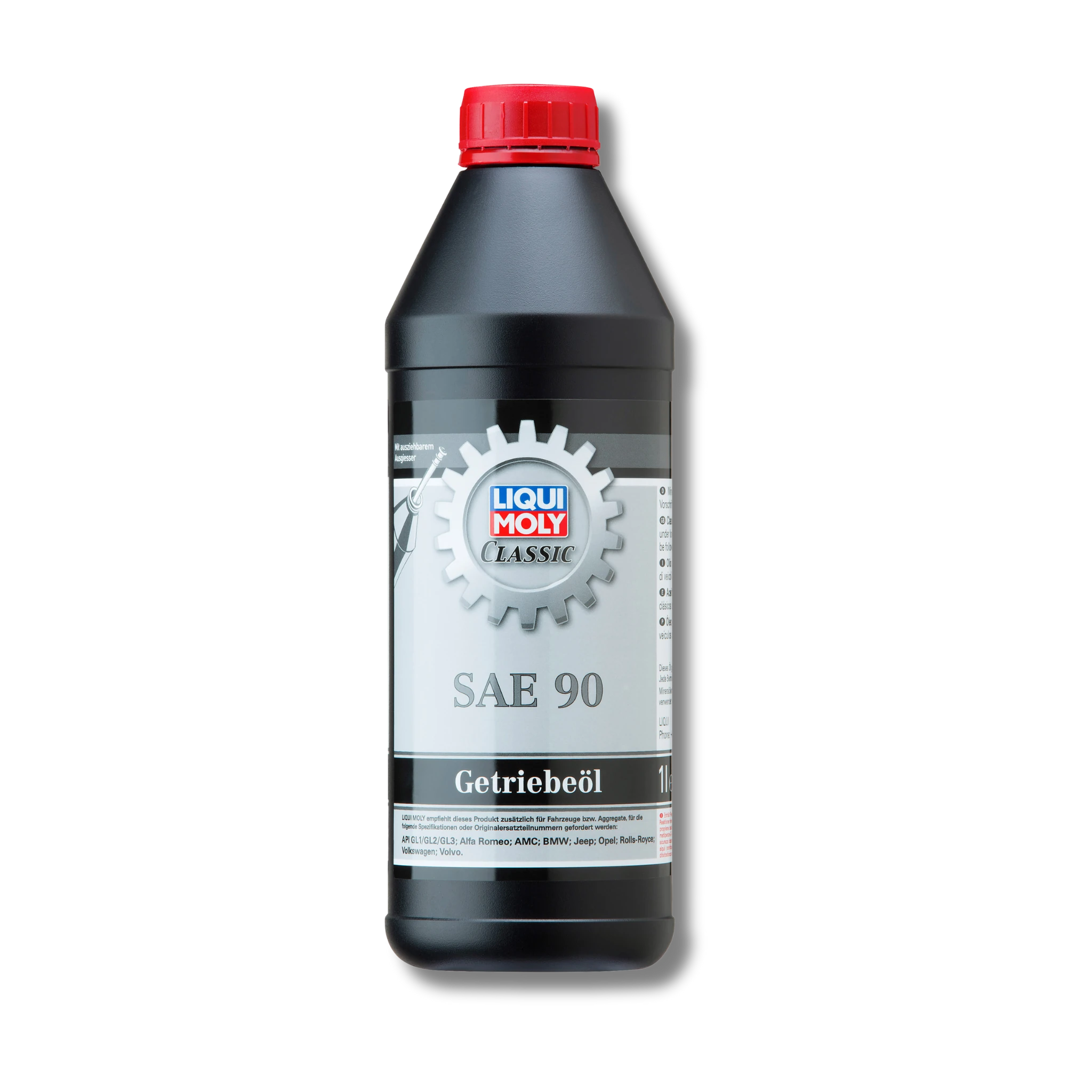 Bild einer 1 Liter-Flasche Classic Getriebeöl SAE 90
