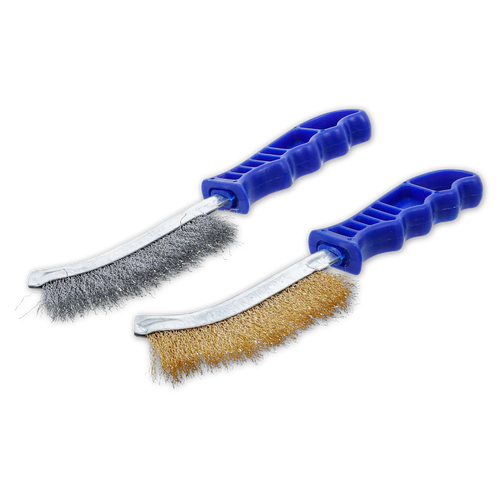 BGS Technic Drahtbürsten-Satz | Stahl und Messing