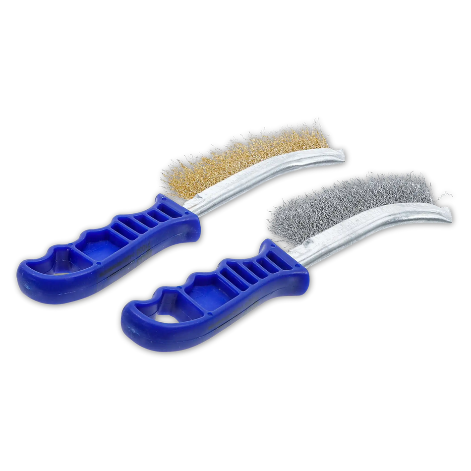 BGS Technic Drahtbürsten-Satz | Stahl und Messing
