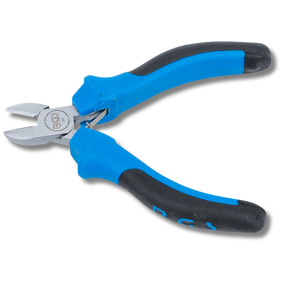 Bild eines Elektronik-Seitenschneiders, von der Seite fotografiert