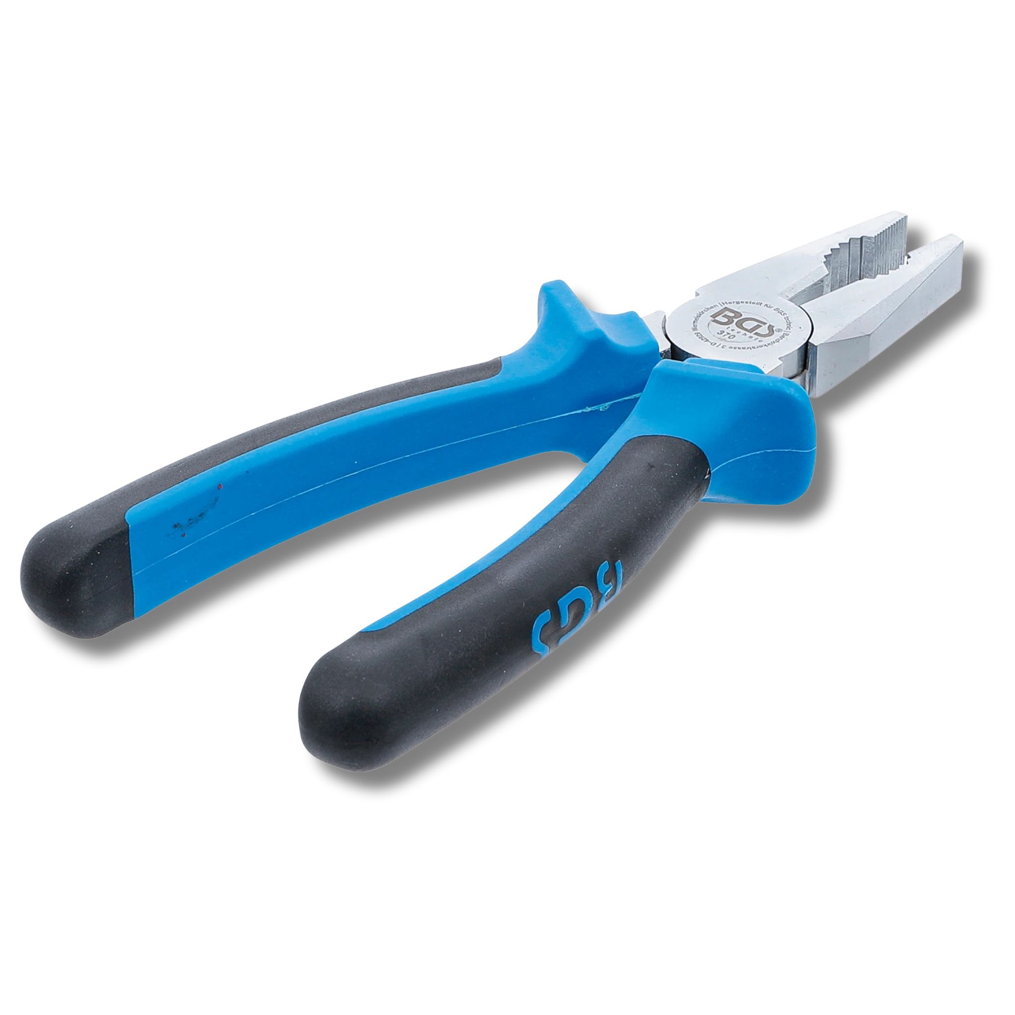 Bild einer Kombizange, von schräg hinten fotografiert