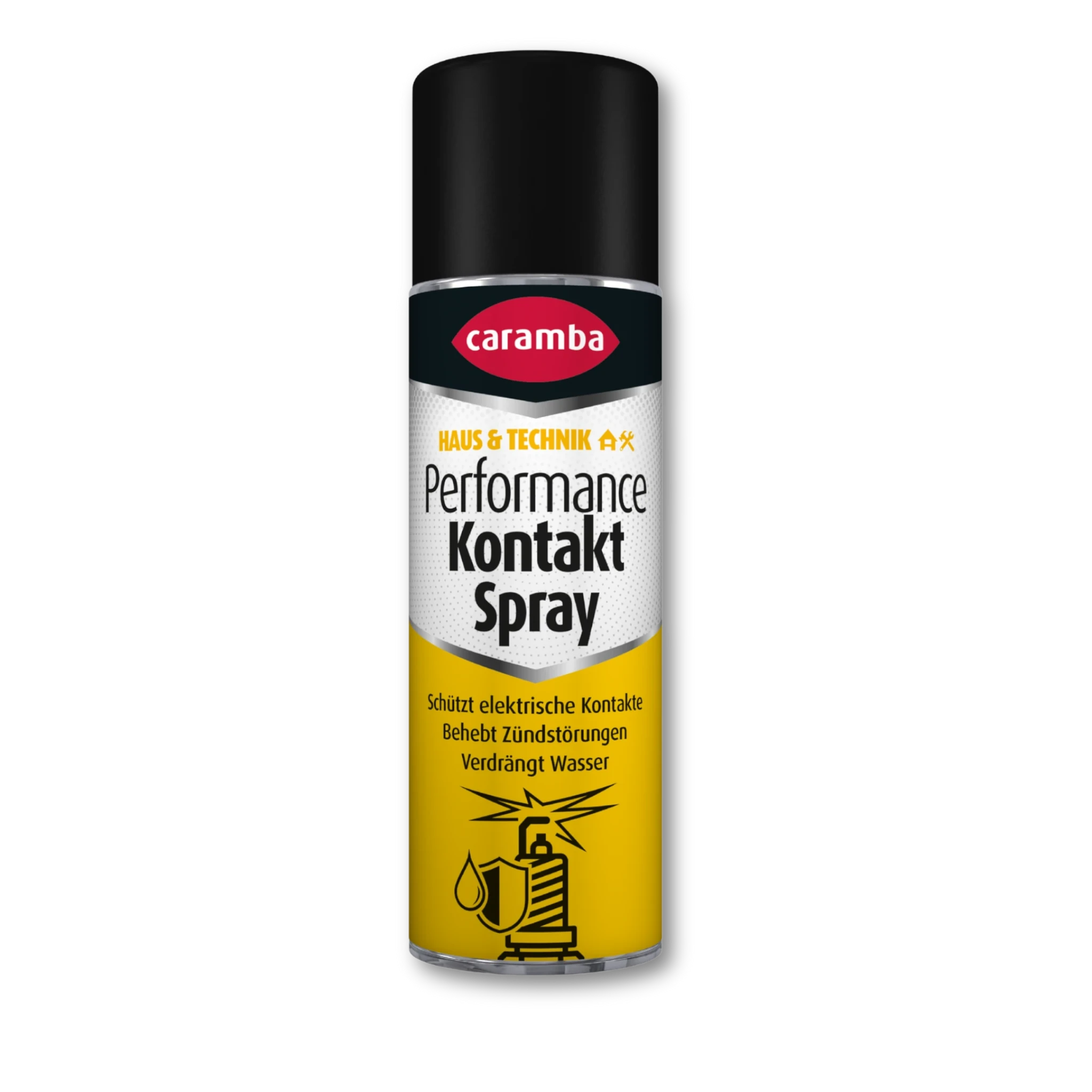 Bild der Frontalansicht einer Dose Caramba Kontaktspray.