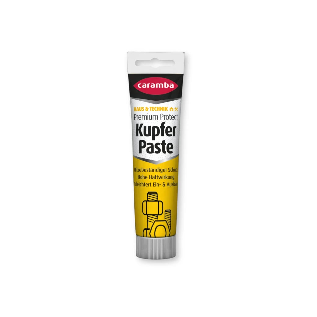 Bild der Frontalansicht einer Caramba Kupferpaste.