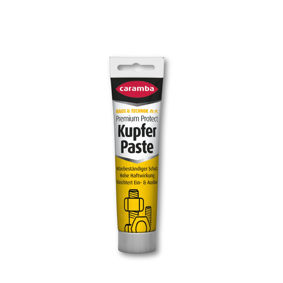Bild der Frontalansicht einer Tube Caramba Kupferpaste.