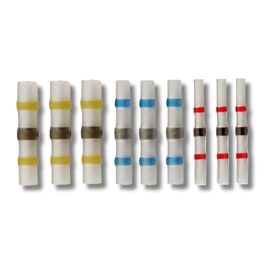 Bild von im Set enthaltenen Lötverbindern, fotografiert von oben