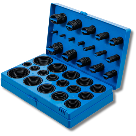  Bild einer Sortiments-Kiste mit metrischen O-Ringen, fotografiert von schräg vorne