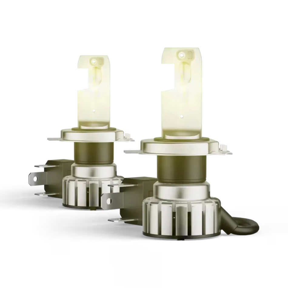 OSRAM NIGHT BREAKER LED VINTAGE H4 Oldtimer-LED (12V, 3000K, 2er-Set) inkl. R2-Adapter & Zulassung