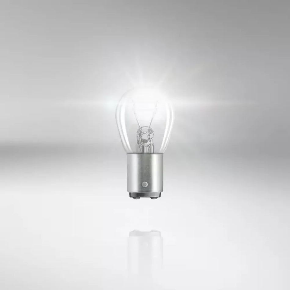 OSRAM Original P21/5W 12V (Sockel BAY15d) Zweifaden-Brems- & Rücklicht