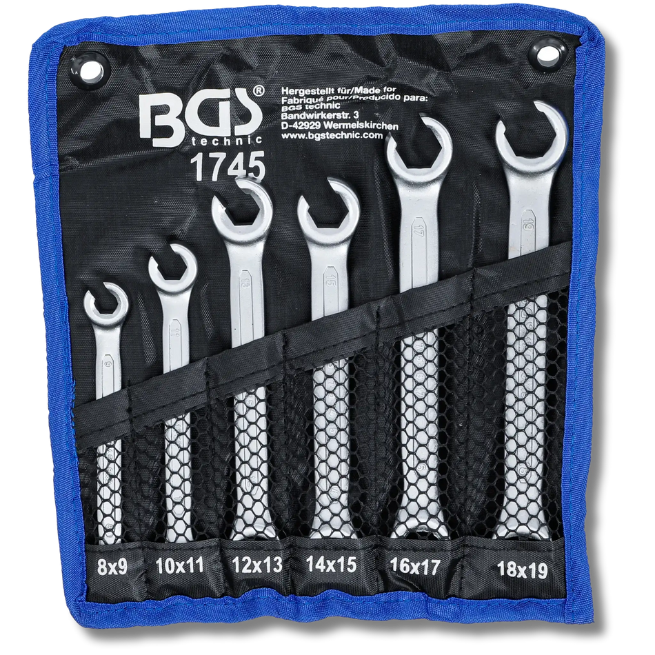 BGS Offener Doppel-Ringschlüssel-Satz | 6-tlg.