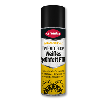 Bild der Frontalansicht einer Dose Caramba PTFE-Sprühfett.
