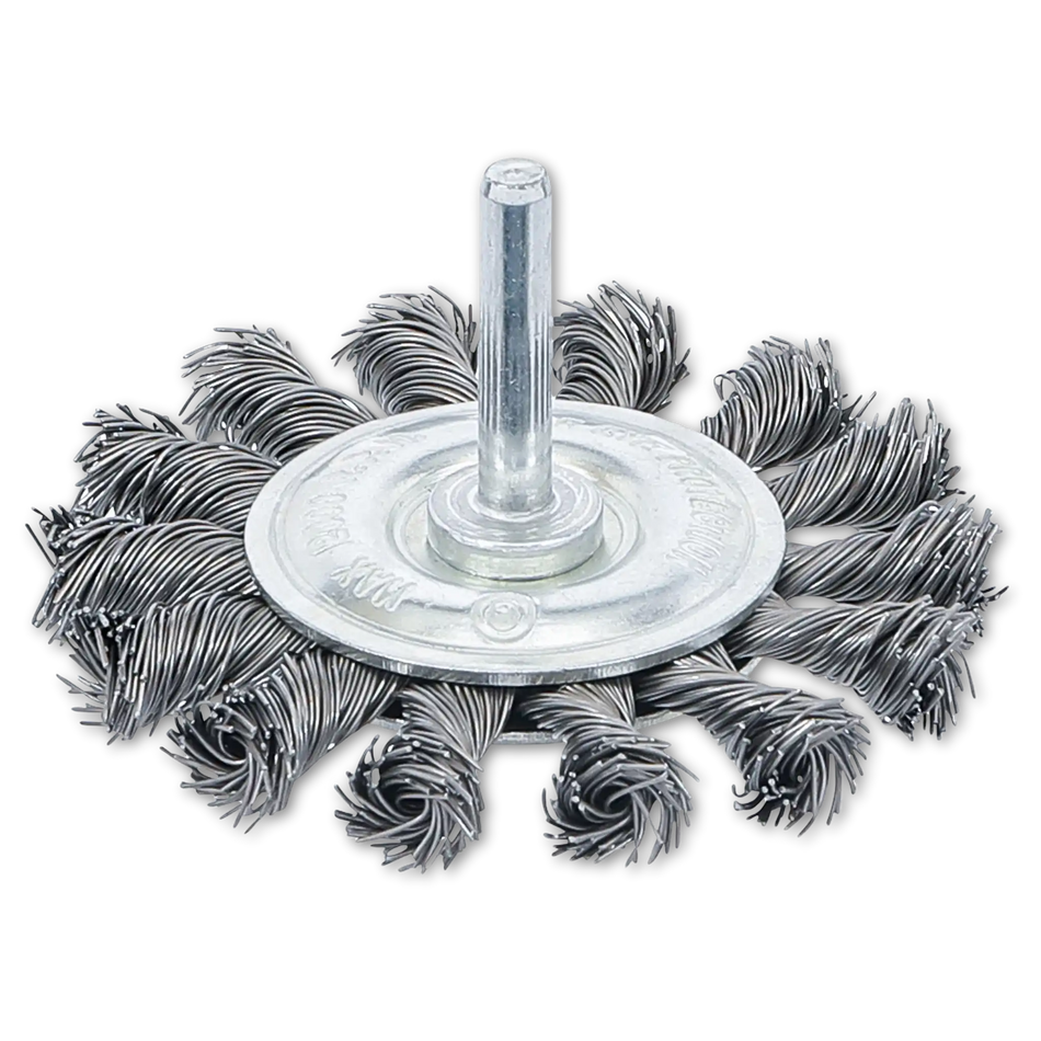 BGS Technic Scheibenbürste | gezopft | Ø 75 mm