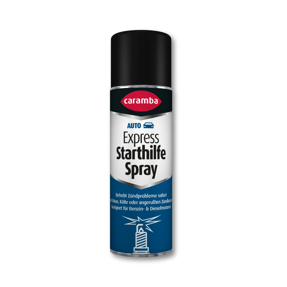 Bild der Frontalansicht einer Dose Caramba Starthilfespray.