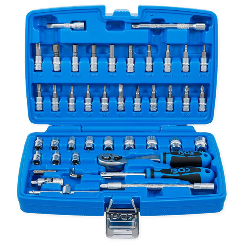 BGS Steckschlüsselsatz Zoll 1/4" | 46-tlg.