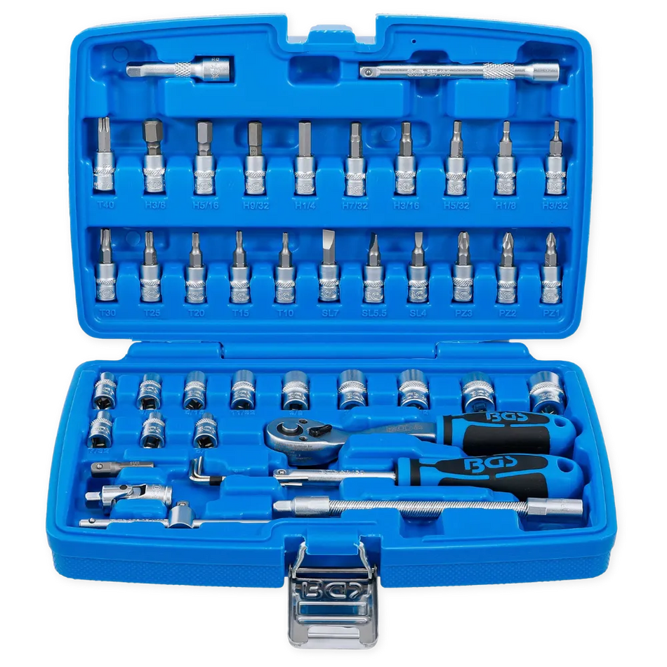 BGS Steckschlüsselsatz Zoll 1/4" | 46-tlg.