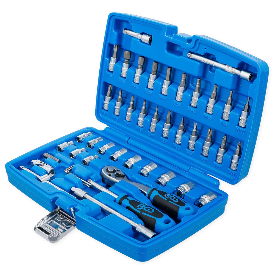 BGS Steckschlüsselsatz Zoll 1/4" | 46-tlg.